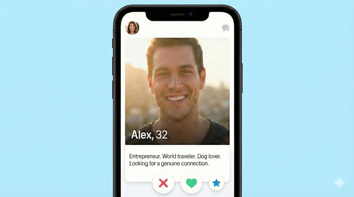 Fake ai dating profile used for catfishing
