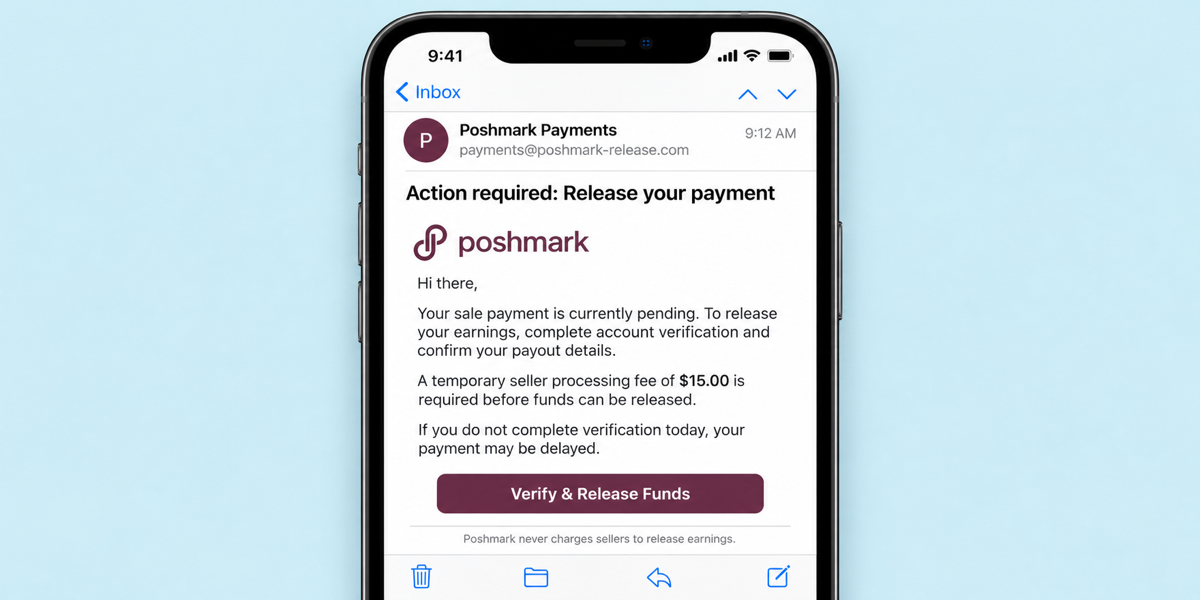 poshmark scam email