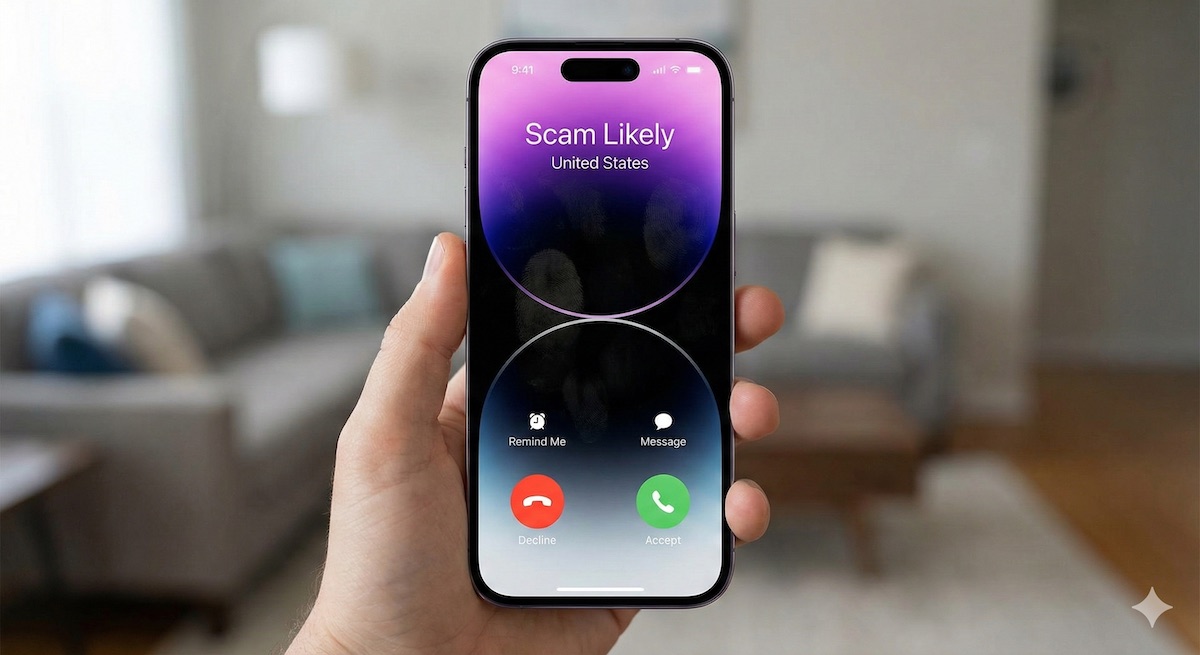 Example of a Scam Likely incoming call.